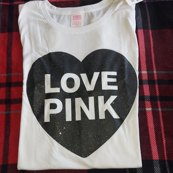 PINK Campus short sleeve tee size Large NWT - Picture 5 of 11